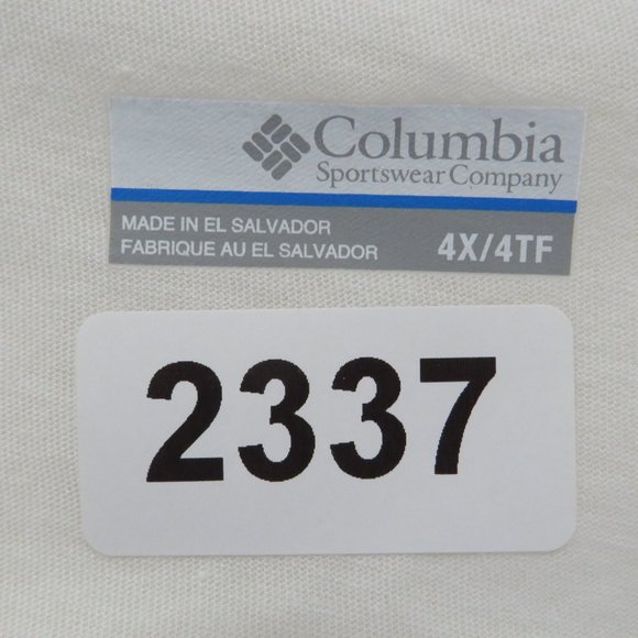 Columbia* Men's Short Sleeve Crew Neck Straight Hem LOGO Print Tee-Shirt~Size 4X - Picture 3 of 11